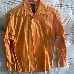 GAP Orange Casual Button Down Shirt